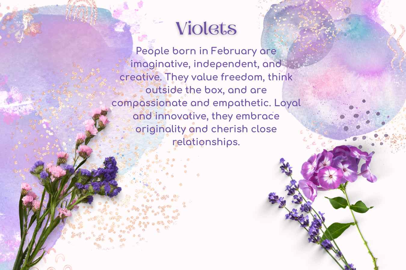 February Birth Flower: Violet