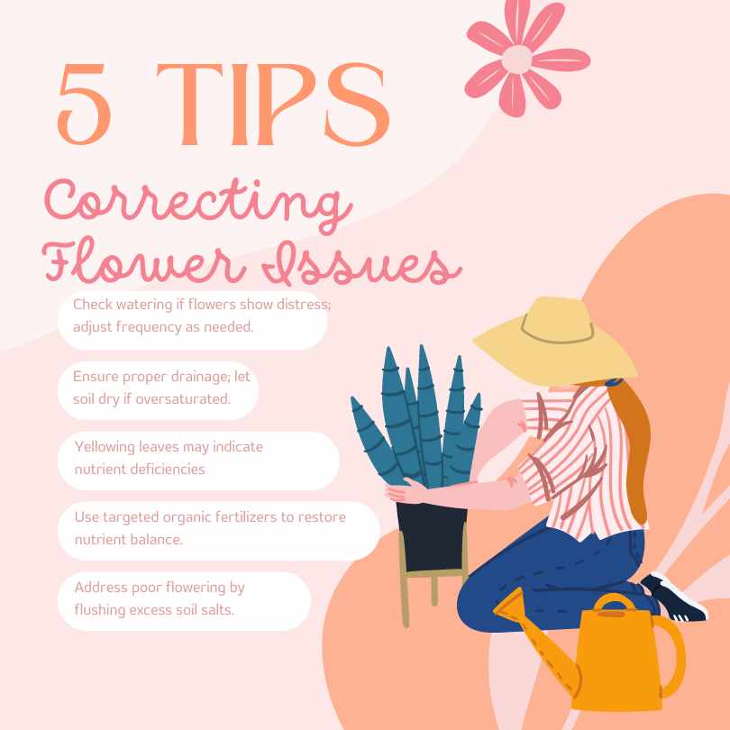 5 tips for correcting flower issues