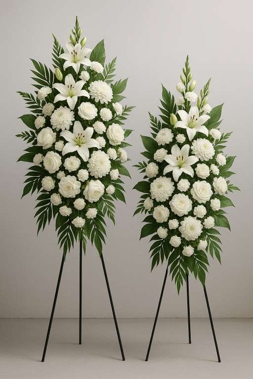 Standing funeral flower Sprays