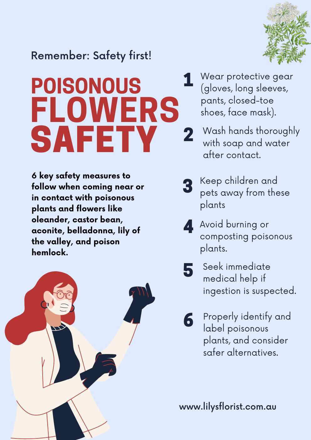 The World's Most Poisonous Flowers - precautions and safety measures