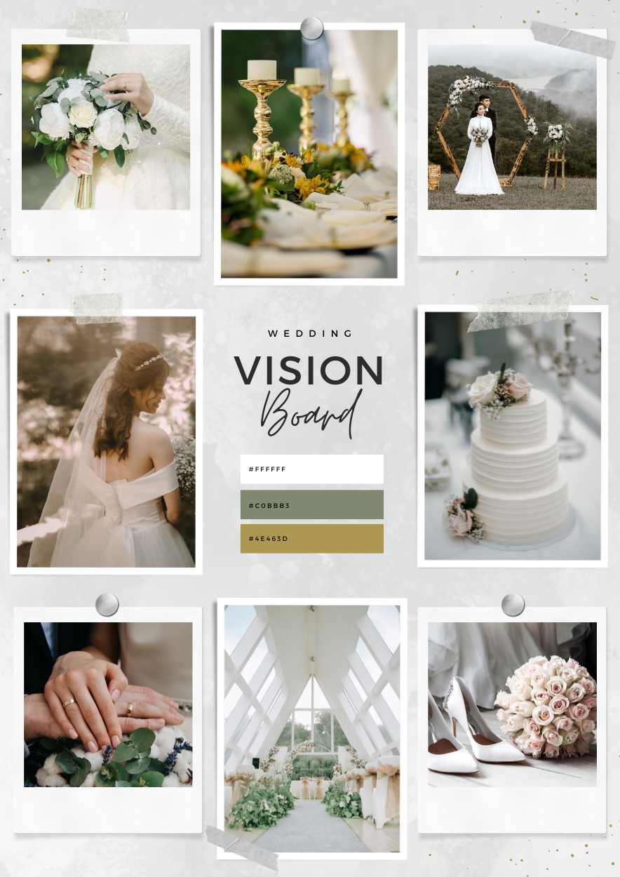 June Wedding Flower Tips - build a vision board