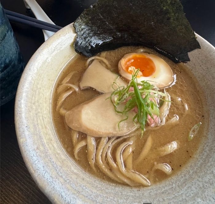 Andrew and Ivy's favourite ramen at Roco Ramen in Brunswick Heads