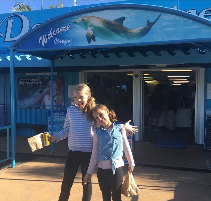 Asha and Ivy at Dolphin Marine in Coffs Harbour, 2017