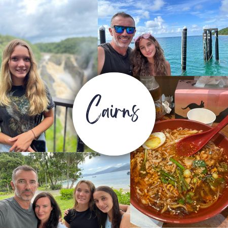 Thomson family photos from multiple Cairns holidays over seventeen years