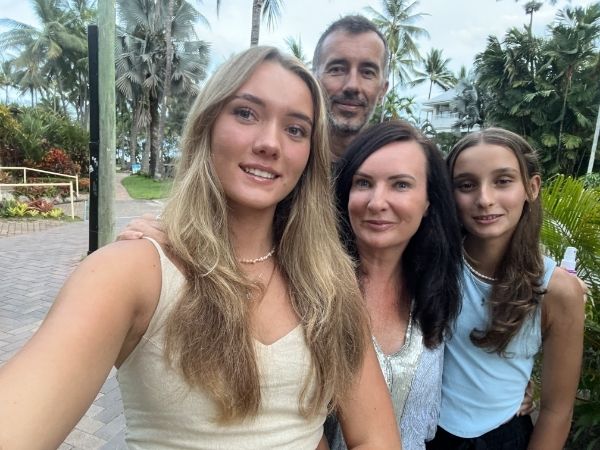 Andrew Siobhan Asha and Ivy Thomson in Port Douglas January 2023