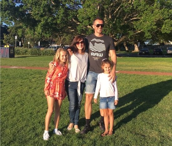 Andrew, Asha, Siobhan and Ivy at John Holland Park in Forster NSW, September 2016