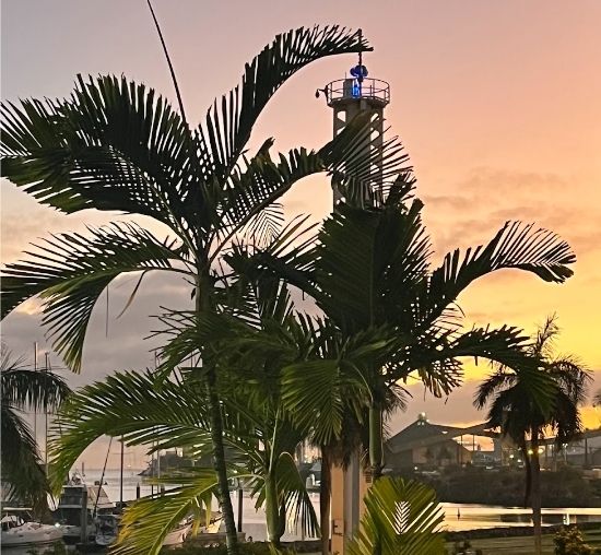 Sunset over Townsville harbour, June 2023