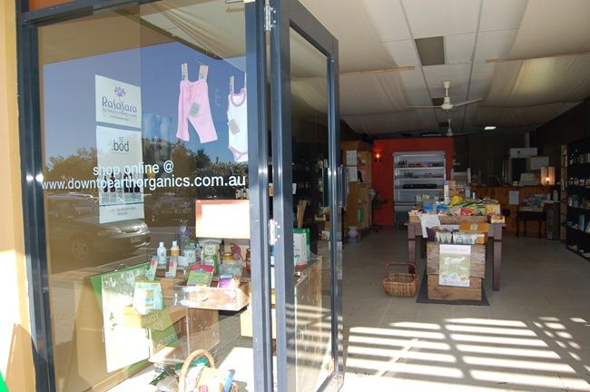 This is a photo of the front of the shop the day we opened our doors.